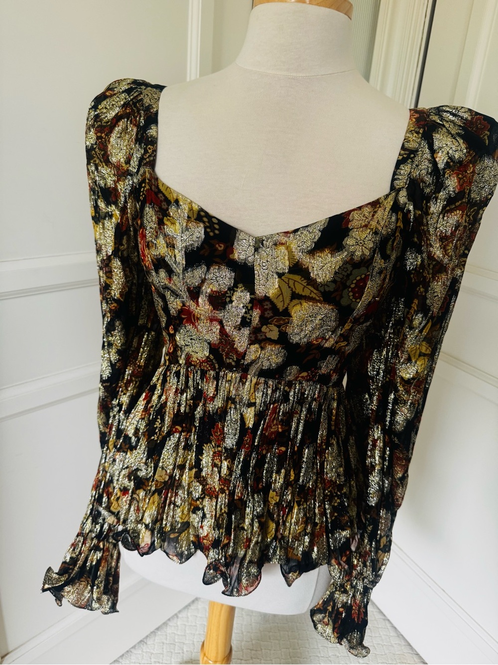 Metallic blouse